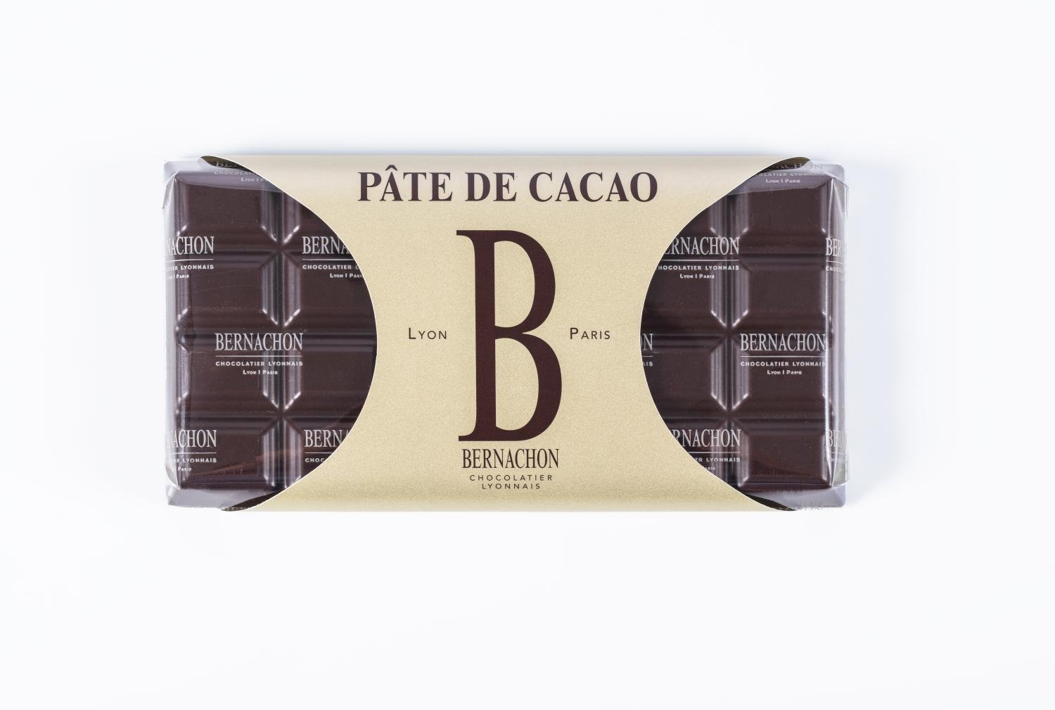 Tablette de chocolat 100 % cacao Bernachon